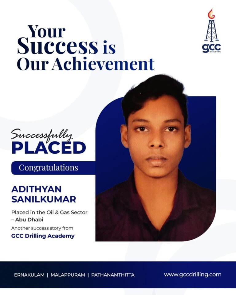 Successfully Placed Student – GCC Drilling Academy